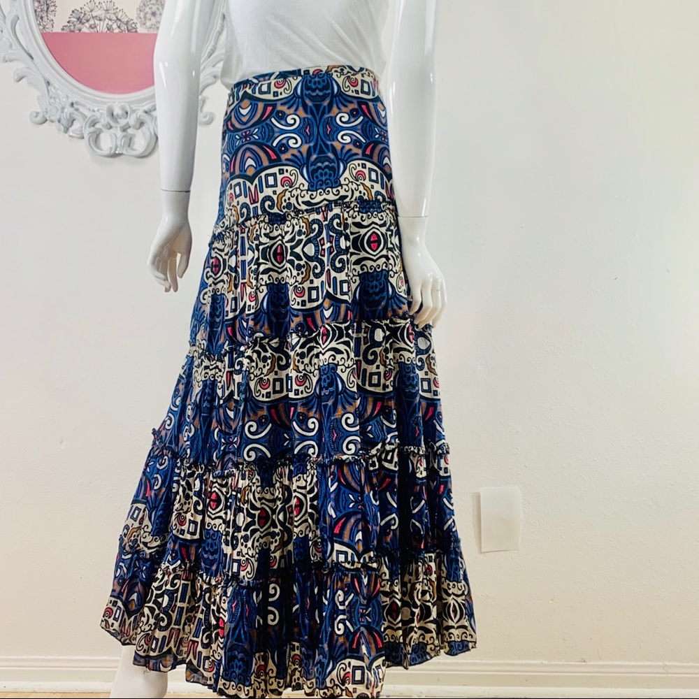 Biographie / Ruffled Blue Cream Pink  Patterned - Picture 3 of 8